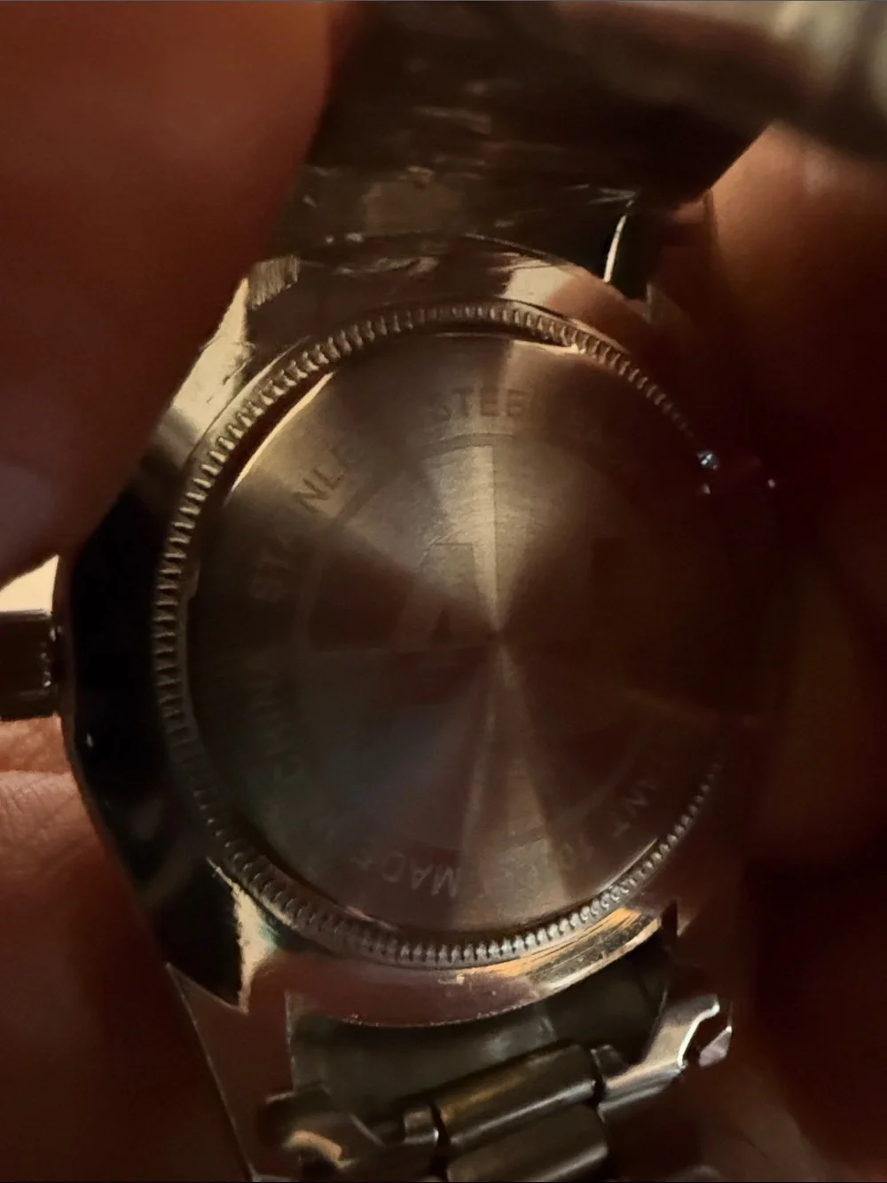 Men’s Two-Tone Gold & Silver Watch with Red Dial